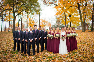 Fall Color Wedding Photos