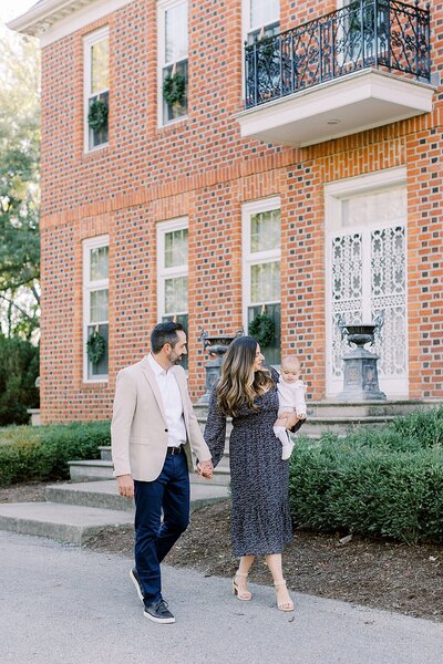 fall family photos at Coxhall Gardens in Carmel, Indiana by Katelyn Ng Photography, Indianapolis family photographer.