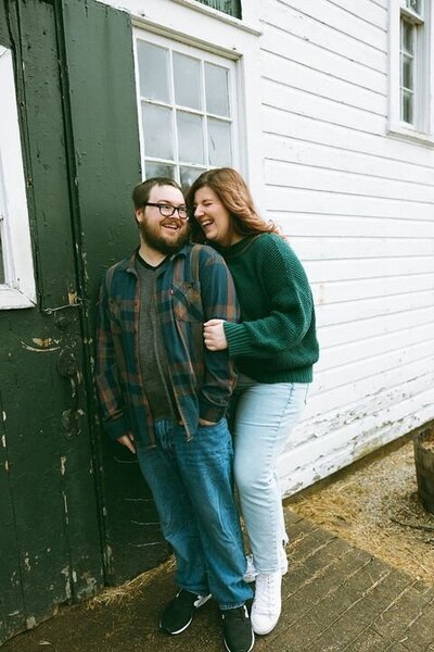New England wedding photographer and her hubby