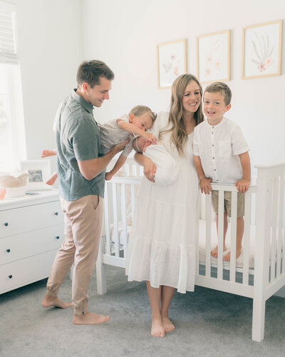 nursery in Salt Lake City Utah. Photographed by a newborn photographer in Salt Lake City