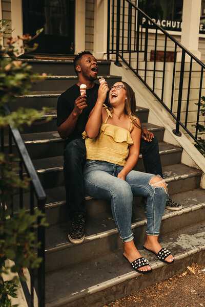 couple eating ice cream