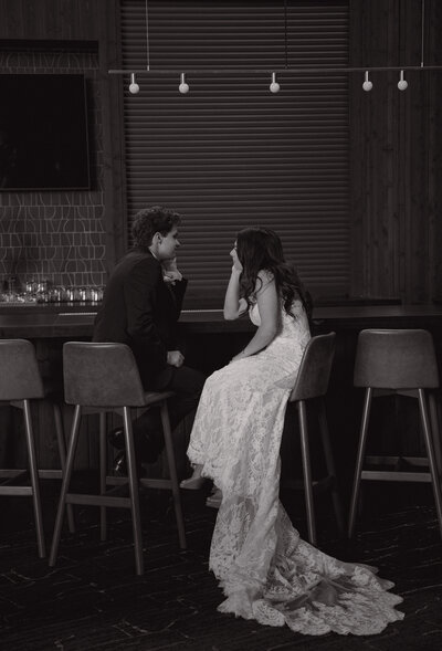 Candid wedding photo at black butte ranch bend Oregon captured by Kiarha Lou Photography
