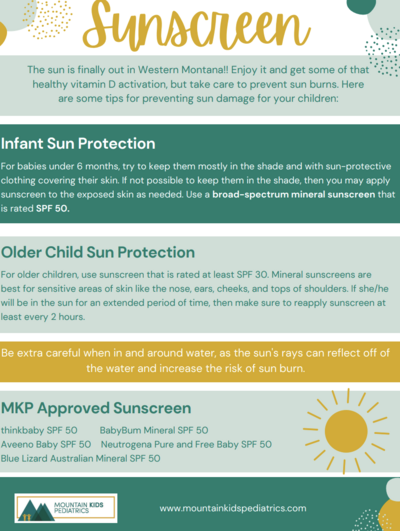 Picture of Printable sunscreen Handout PDF