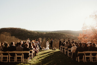 Outdoor wedding ceremony at Winbrooke in the Berkshires 