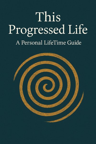 Cover design of the personalised LifeTime Guide by Lidia Ranieri, mapping the 8 stages of your life rhythm with astrology and coaching insight.