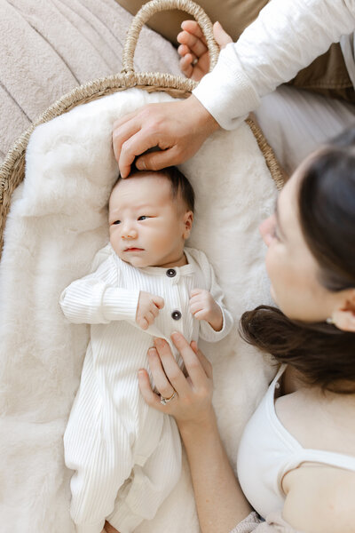 beautiful and cozy newborn session lodi