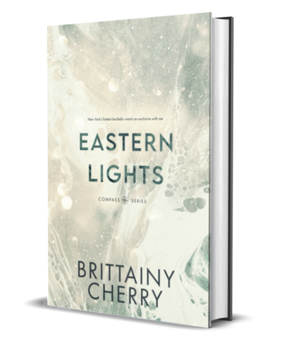 man with beard wearing a white shirt looks down on the cover of the air he breathes by romance author brittainy cherry