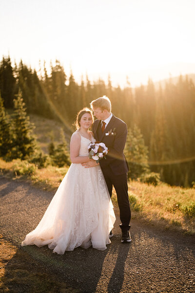 olympic peninsula elopement and wedding ceremony