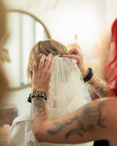 Wedding hair stylist 