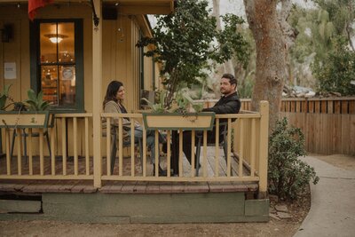 couple sitting on a porch