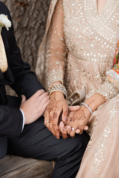 a bride and groom having fun at their wedding reception captured by Southern California film and digital documentary wedding photographer