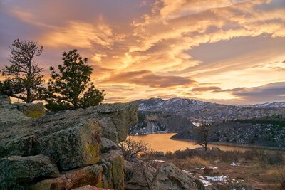 Image of Horsetooth in the winter