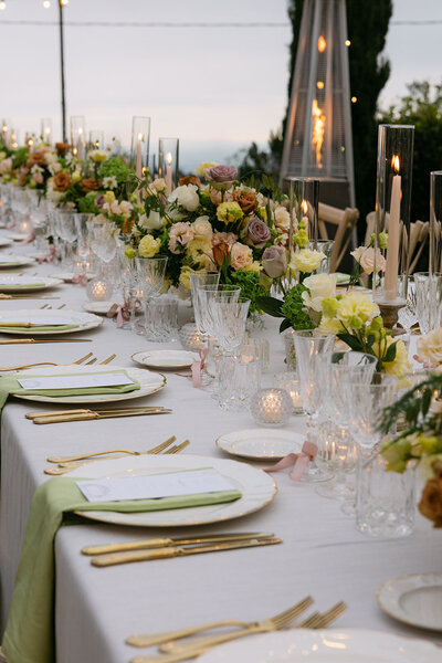 Tuscany wedding table