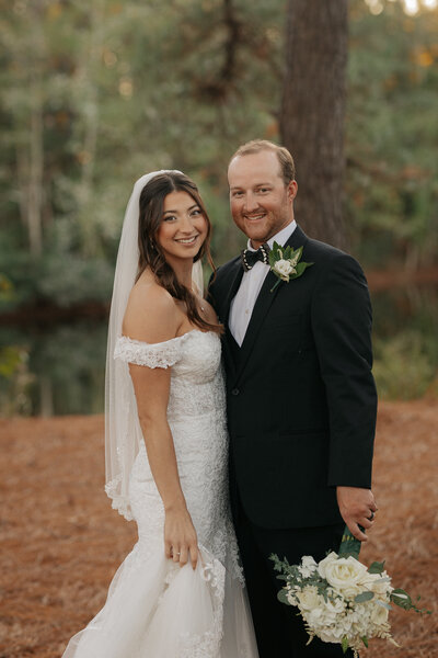 Bridal portraits at Lake House at Bulow in Charleston SC 
