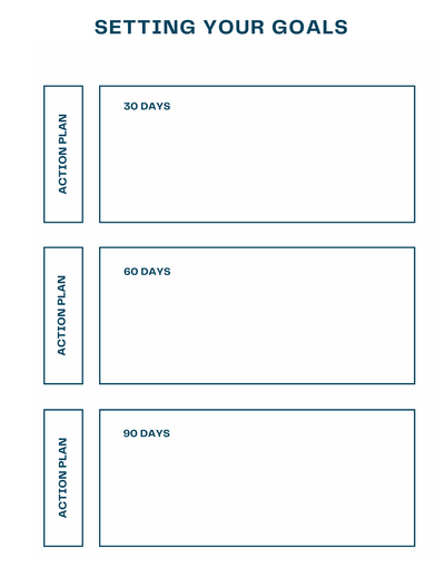 Setting Your Goals 90 Day Spring business planner business coach Shannon Russell. 