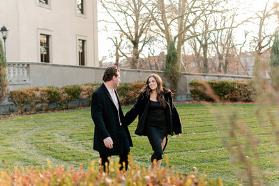 Pittsburgh Engagement Session at Carnegie Library Music Hall