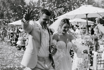Northern Illinois Backyard Wedding Bride & Groom