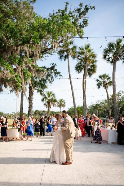 Bride and groom first dance at this Persian wedding. Photo by Phavy Photography, St. Augustine Wedding Photographer
