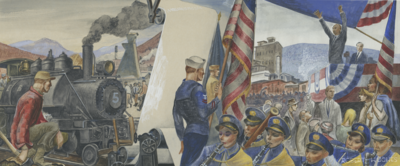 Eisenhower's Visit Mural