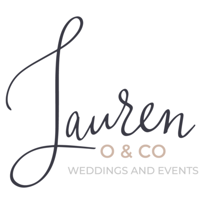 Logo for Raleigh wedding planner Lauren O & Co.