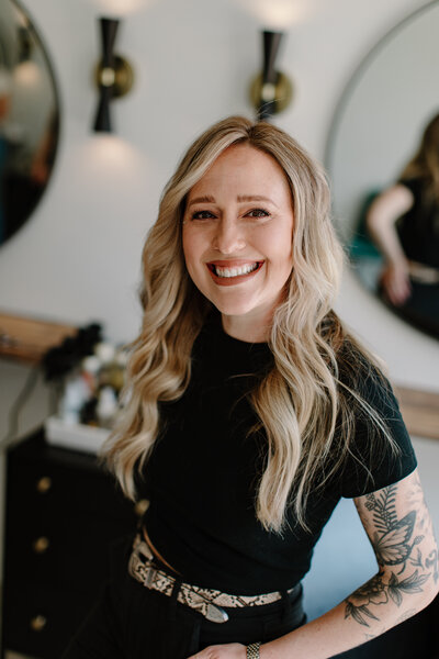 Cassie Streicher, co-owner of The Bob Salon in Fort Wayne