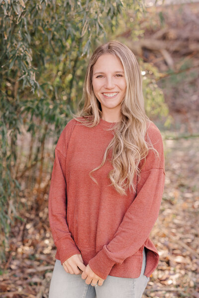 Bree Stewart, Pittsburgh photographer and founder of Lens Love Photography, during an outdoor portrait session.