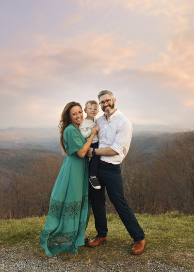 Glamorous studio maternity photography session in Charlotte, NC.