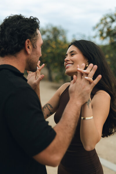 Orange County anniversary photography session at Citrus Ranch Park in Tustin