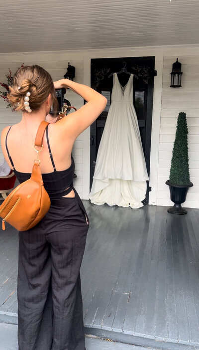 behind the scenes of a wedding day in north carolina 
