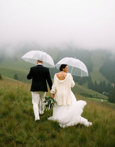 Bride getting ready at wedding venue