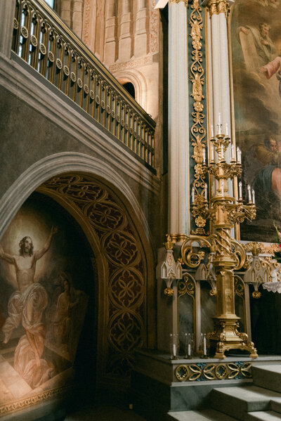 Details of the altar of Turku cathedral