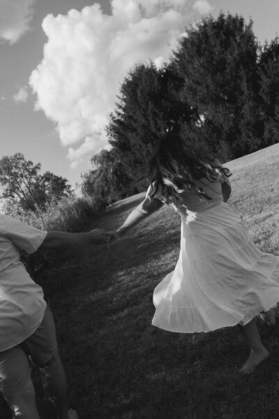 black and white closeup wedding portraits