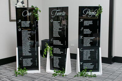 Modern Black Acrylic Seating Display