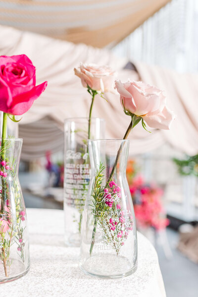 Cylinder Vase Placecards