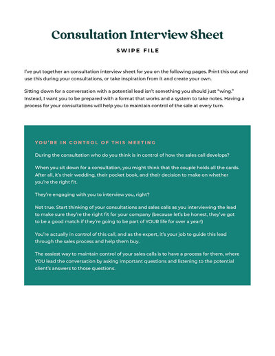 Consultation Check-List9