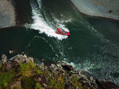 red boat on the river
