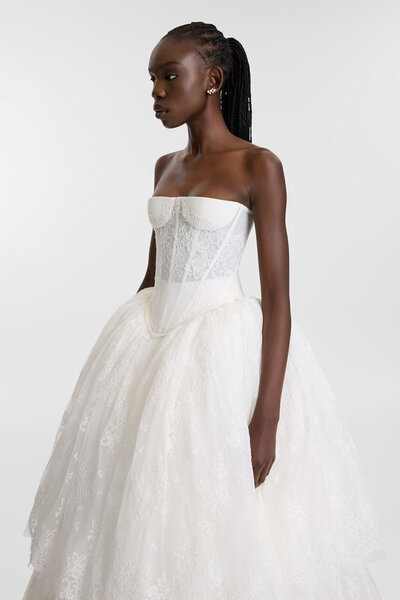 Kyha Bride 'Winton' wedding dress stocked at Sunday's Bride, London. UK