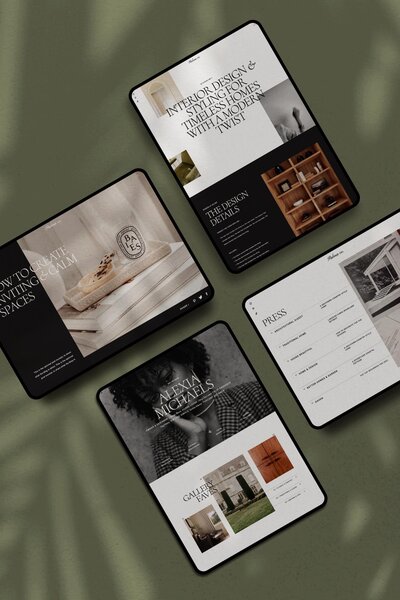 Fashion and Lifestyle Blog Templates for Showit