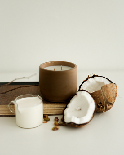 Parlour Candle is a handcrafted candle and home decor line created in a 100-year-old studio space. Using 100% natural coconut soy wax and high-quality, paraben- and phthalate-free fragrance oils, each candle vessel and decor piece is handmade with natural earth pigments and concrete. The line emphasizes sustainability, featuring fully recyclable vessels and no excess plastic in the packaging.