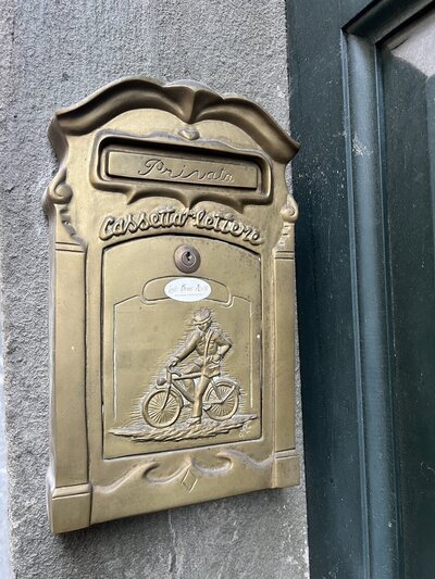 mailbox on a building in Italy