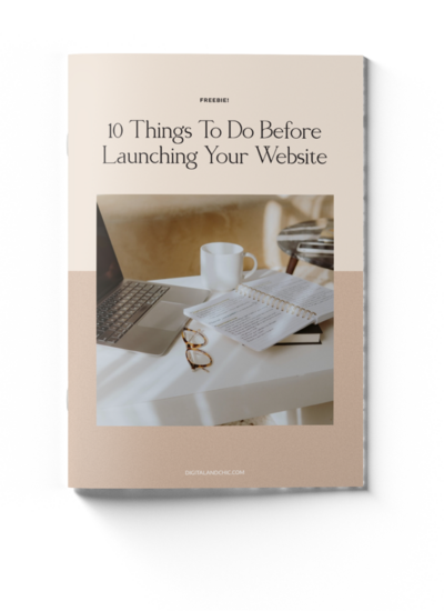 freebie 10 things to do before launching your website