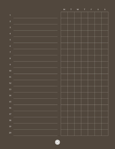 Notebook No 13 Digital Planner by Click 2 Plan-152
