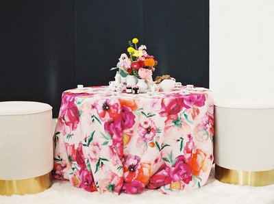 Bright florals for kids birthday party