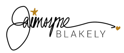 Jaimsyne Blakely Black Signature with gold heart