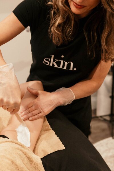 Professional waxing service at Maven + Grace in McMinnville, offering gentle and effective hair removal for smooth, radiant skin.