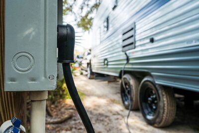 Dove Electric RV hookup in Albuquerque
