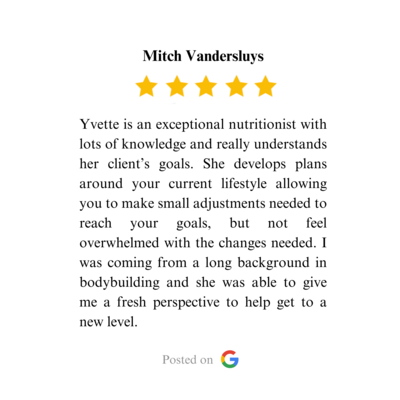 Build Nutrition | google reveiw | Mitch V