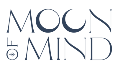 Wordmark - Moon of Mind - Celestial Blue