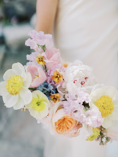 spring pastel bridal bouquet in phoenix, az