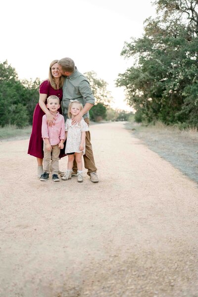 Brothers hugging by Austin Newborn Photographer